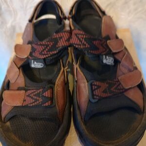 Bite Golf Sandals with Brown and Black Straps Patent 390.347 Size M12